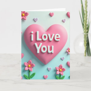 Carte de Saint-Valentin Je T'Aime