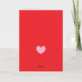 Carte de Saint-Valentin joyeuse avec cœur (Dos)