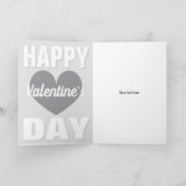 Carte de Saint-Valentin joyeuse avec cœur (Intérieur)