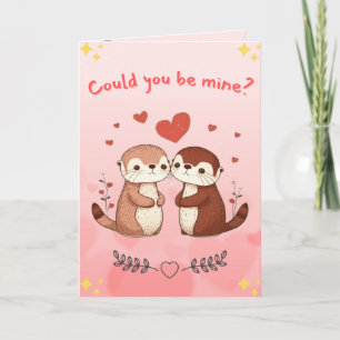 Carte de Saint-Valentin Joyeuse Carte de vœux de