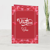 Carte de Saint-Valentin joyeuse - Romantique Douce (Dos)