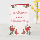 Carte de Saint-Valentin joyeuse - Romantique Douce (Fleur jaune)