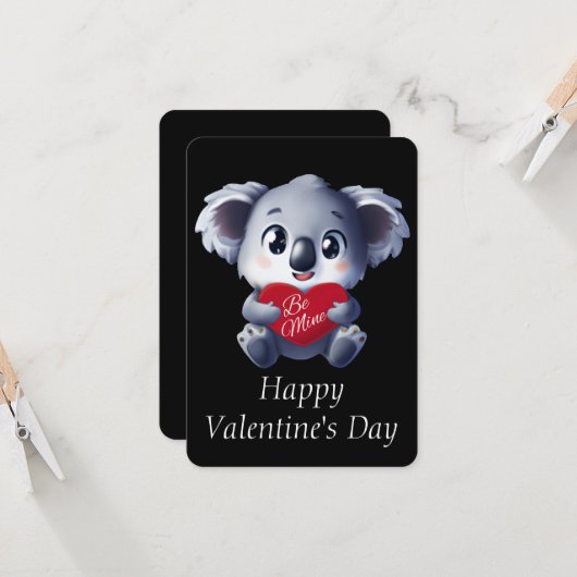 Carte de Saint-Valentin Kote (Devant/Arrière en situation)