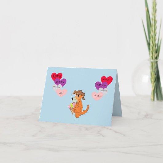 Carte de Saint-Valentin : L'amour est une glace (Devant)