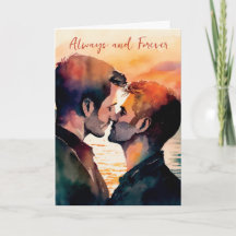 Carte de Saint-Valentin LGBTQ pour couple gay et l