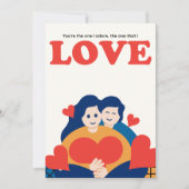 Carte de Saint-Valentin Luxueuse (Devant)