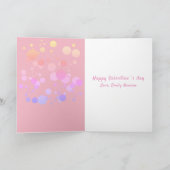 Carte de Saint‑Valentin magique licorne rose arc‑e (Intérieur)