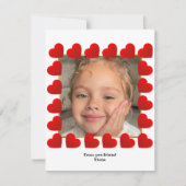 ❤️ Carte de Saint-Valentin mignonne avec photo pou (Devant)