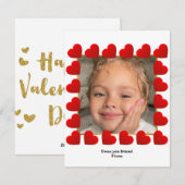 ❤️ Carte de Saint-Valentin mignonne avec photo pou (Devant / Derrière)