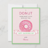 Carte de Saint-Valentin Mini plate Donut (Devant)