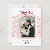 Carte de Saint-Valentin moderne avec photo (Devant)