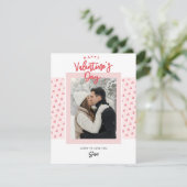 Carte de Saint-Valentin moderne avec photo (Debout devant)
