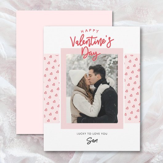 Carte de Saint-Valentin moderne avec photo