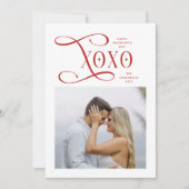 Carte de Saint-Valentin Moderne XOXO pour les Coup (Devant)