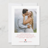 Carte de Saint-Valentin Moderne XOXO pour les Coup (Dos)