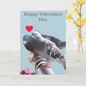 Carte de Saint-Valentin modifiable avec paire de p (Fleur jaune)