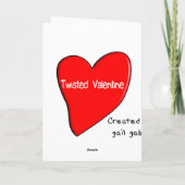 Carte de Saint-Valentin moyenne et Spitative (Dos)