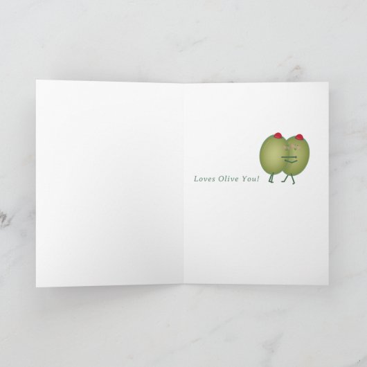 Carte de Saint Valentin Olive et Martini (Intérieur)