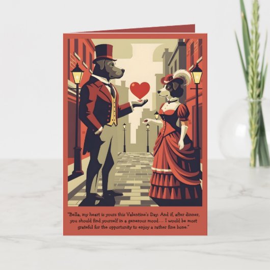 Carte de Saint-Valentin personnalisable drôle (Devant)