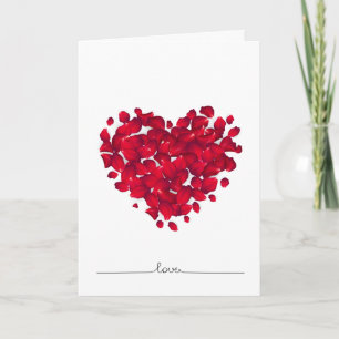 Carte de Saint-Valentin personnalisable, roses du 