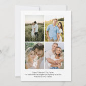 Carte de Saint-Valentin personnalisée avec photo r (Dos)