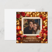 Carte de Saint-Valentin personnalisée avec votre p (Devant / Derrière)