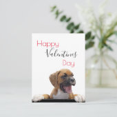 Carte de Saint-Valentin personnalisée pour chien (Debout devant)