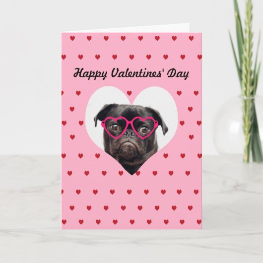 Carte de Saint-Valentin personnalisée pour chien (Devant)