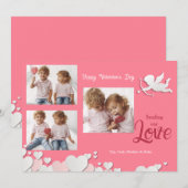 Carte de Saint-Valentin photo Cupidon (Devant / Derrière)