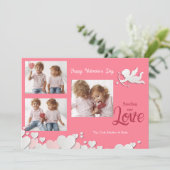 Carte de Saint-Valentin photo Cupidon (Debout devant)