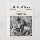 Carte de Saint-Valentin photo de journal unique (Devant)