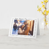 Carte de Saint-Valentin photo moderne (Fleur jaune)