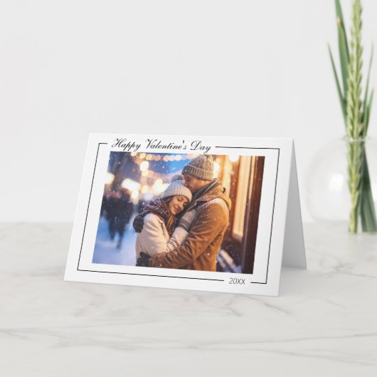 Carte de Saint-Valentin photo moderne (Devant)