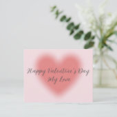 Carte de Saint-Valentin plate (Debout devant)
