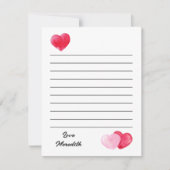 carte de Saint-Valentin plate (Devant)