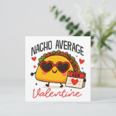 Carte de Saint-Valentin plate moyenne Nacho pour l (Debout devant)