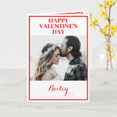 Carte de Saint-Valentin pliée personnalisée avec d (Fleur jaune)