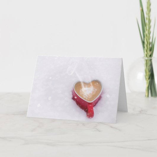 Carte de Saint-Valentin pour amateur de café (Devant)