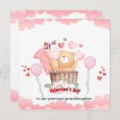 Carte de Saint-Valentin pour bébé pour sa première (Devant / Derrière)