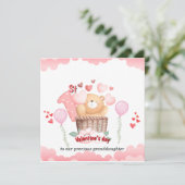 Carte de Saint-Valentin pour bébé pour sa première (Debout devant)