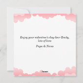 Carte de Saint-Valentin pour bébé pour sa première (Dos)