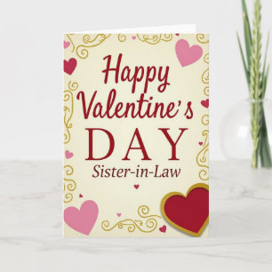 Carte de Saint-Valentin pour belle-sœur
