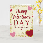 Carte de Saint-Valentin pour belle-sœur (Fleur jaune)