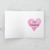 Carte de Saint-Valentin pour chien teckel aquarell (Intérieur)
