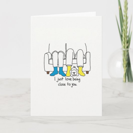 Carte de Saint Valentin pour Couple Coquet et son (Devant)