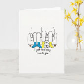 Carte de Saint Valentin pour Couple Coquet et son (Fleur jaune)