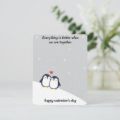 Carte de Saint-Valentin pour couples romantiques m (Debout devant)
