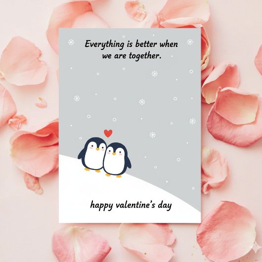 Carte de Saint-Valentin pour couples romantiques m