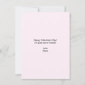 Carte de Saint-Valentin pour enfants avec photo de (Dos)