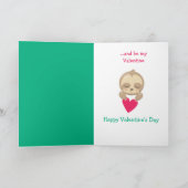 Carte de Saint-Valentin pour enfants joli (Intérieur)